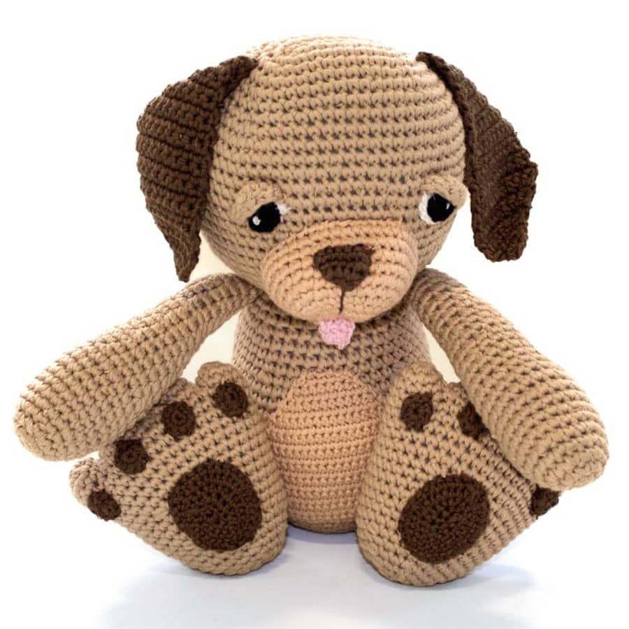 Amigurumi Koer 3 heegeldatud kaisuloom