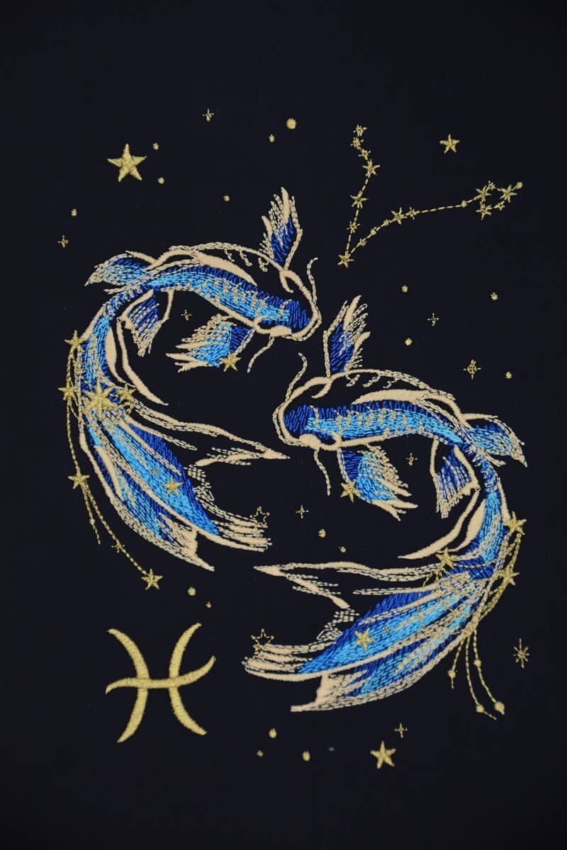 Tikandiga pilt "Kalade tähtkuju" 3 Tikandiga pilt "Kalade tähtkuju" - Image 3