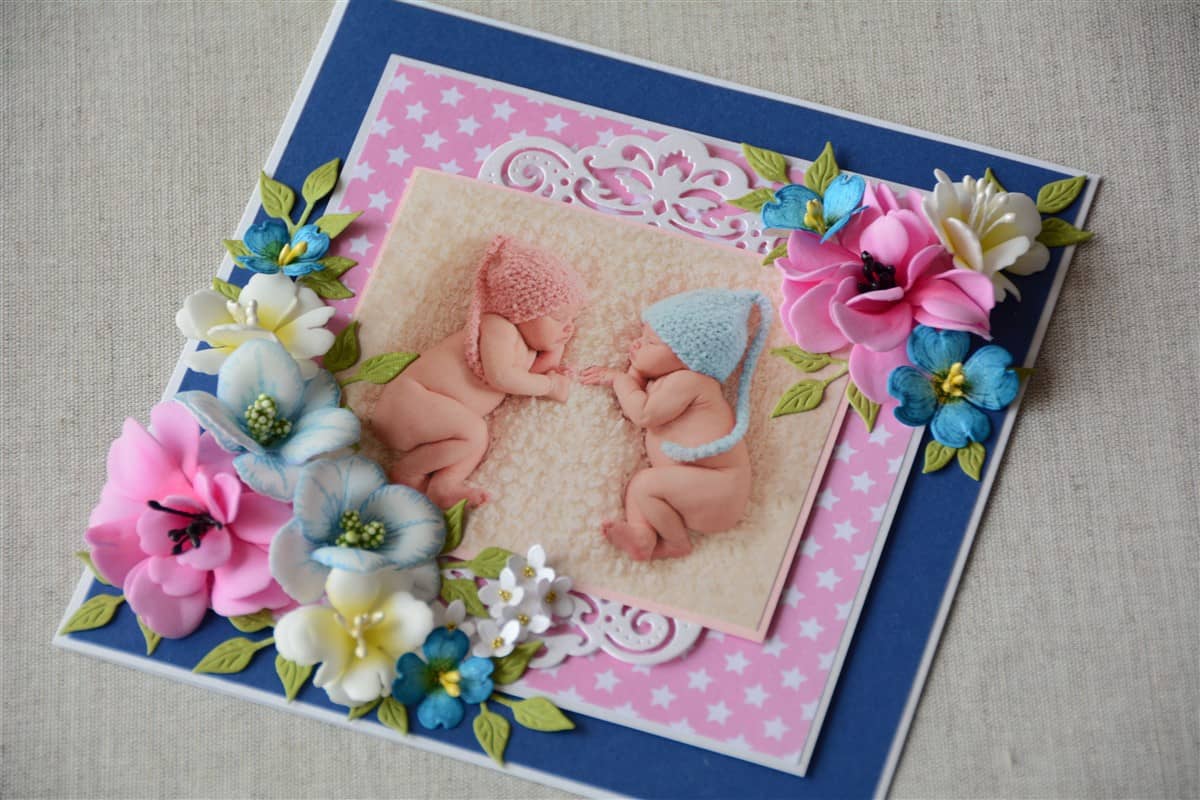 Katsikukaart "TÜDRUK JA POISS" 2 katsikukaart kaksikutele