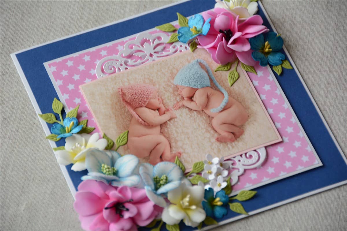 Katsikukaart "TÜDRUK JA POISS" 3 katsikukaart kaksikutele