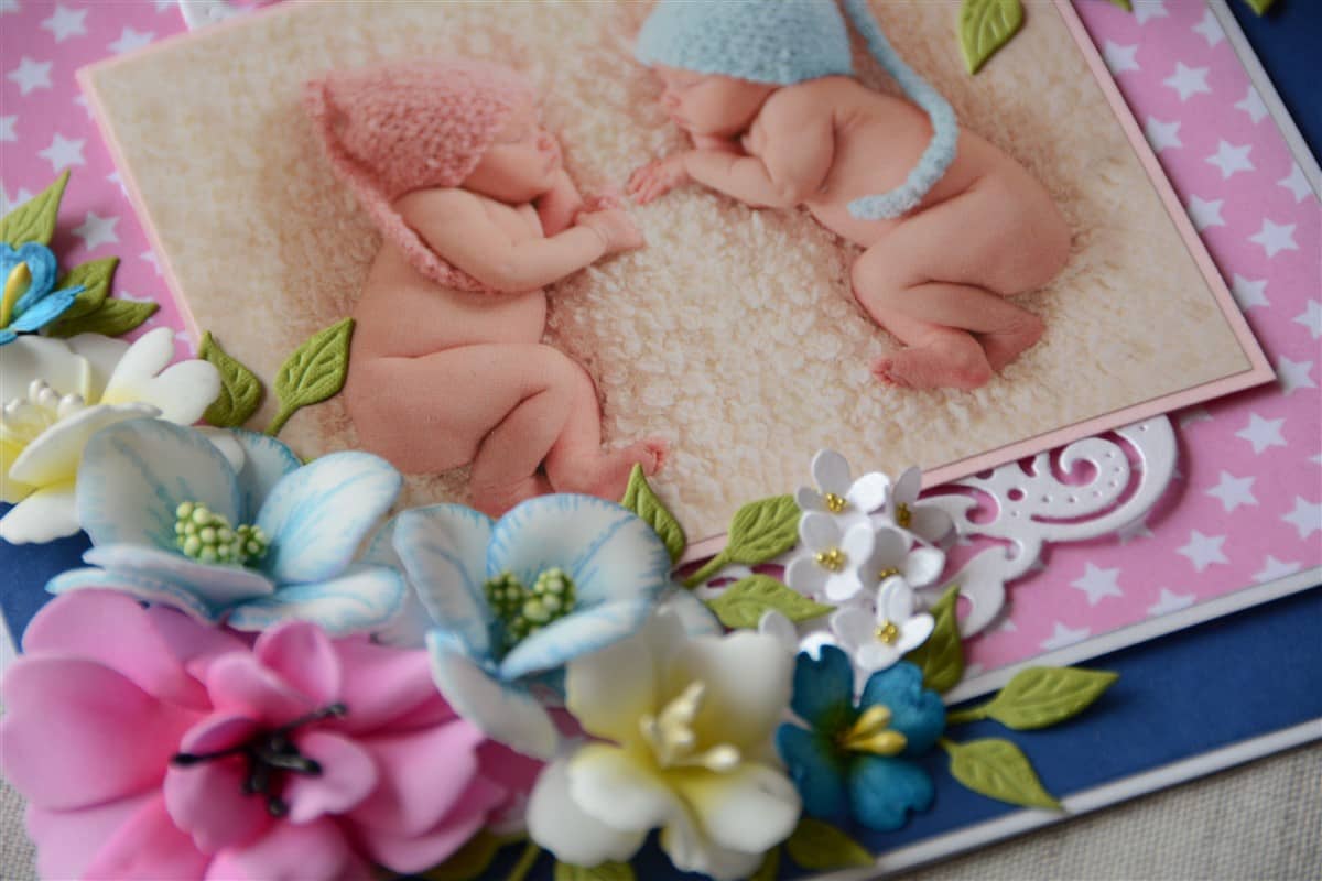 Katsikukaart "TÜDRUK JA POISS" 4 katsikukaart kaksikutele