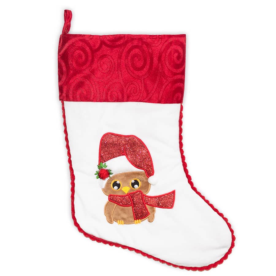 Suur valge, öökulliga jõulusokk 1 nimeline jõulusokk