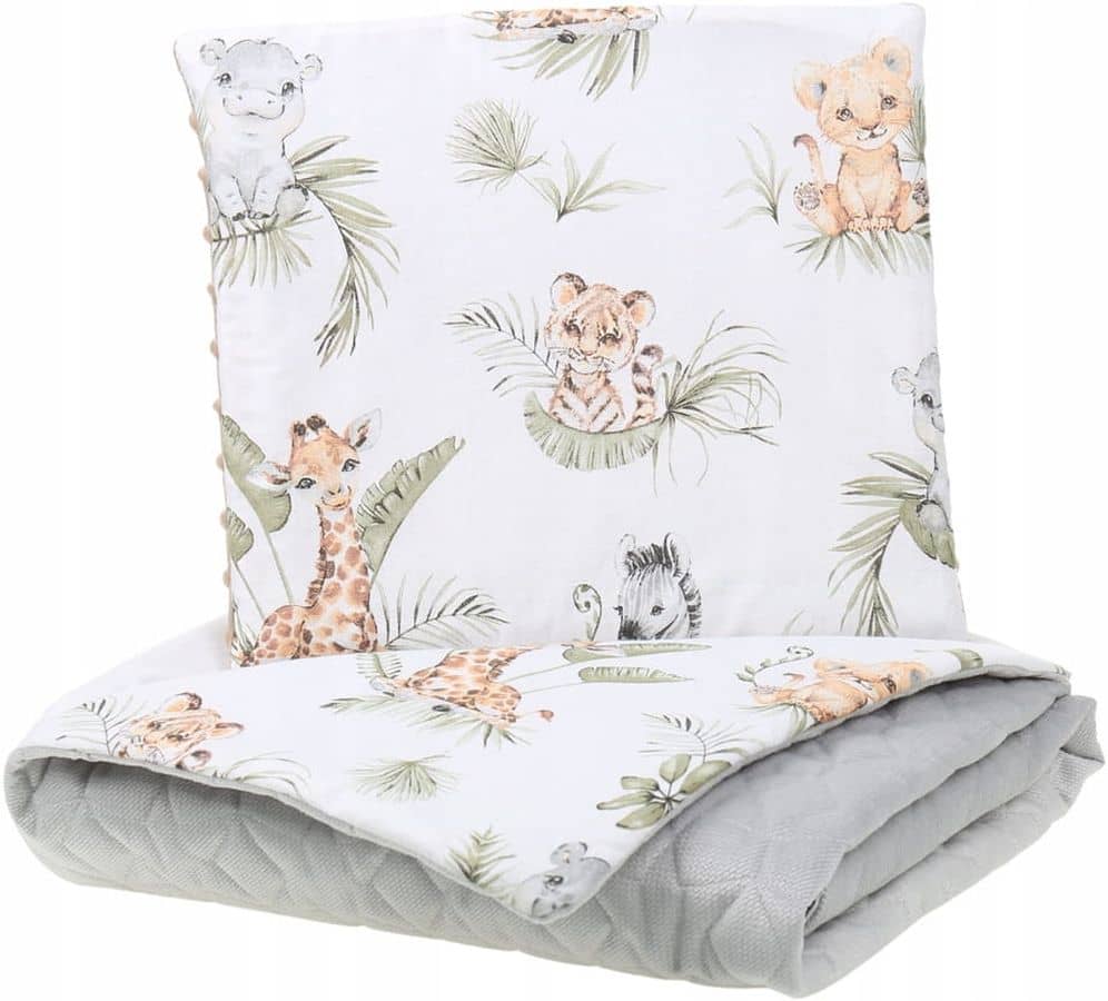 Lastetekk velvetist 75x100cm + padi (Babymam) 2 lastetekk hall aafrika 169301
