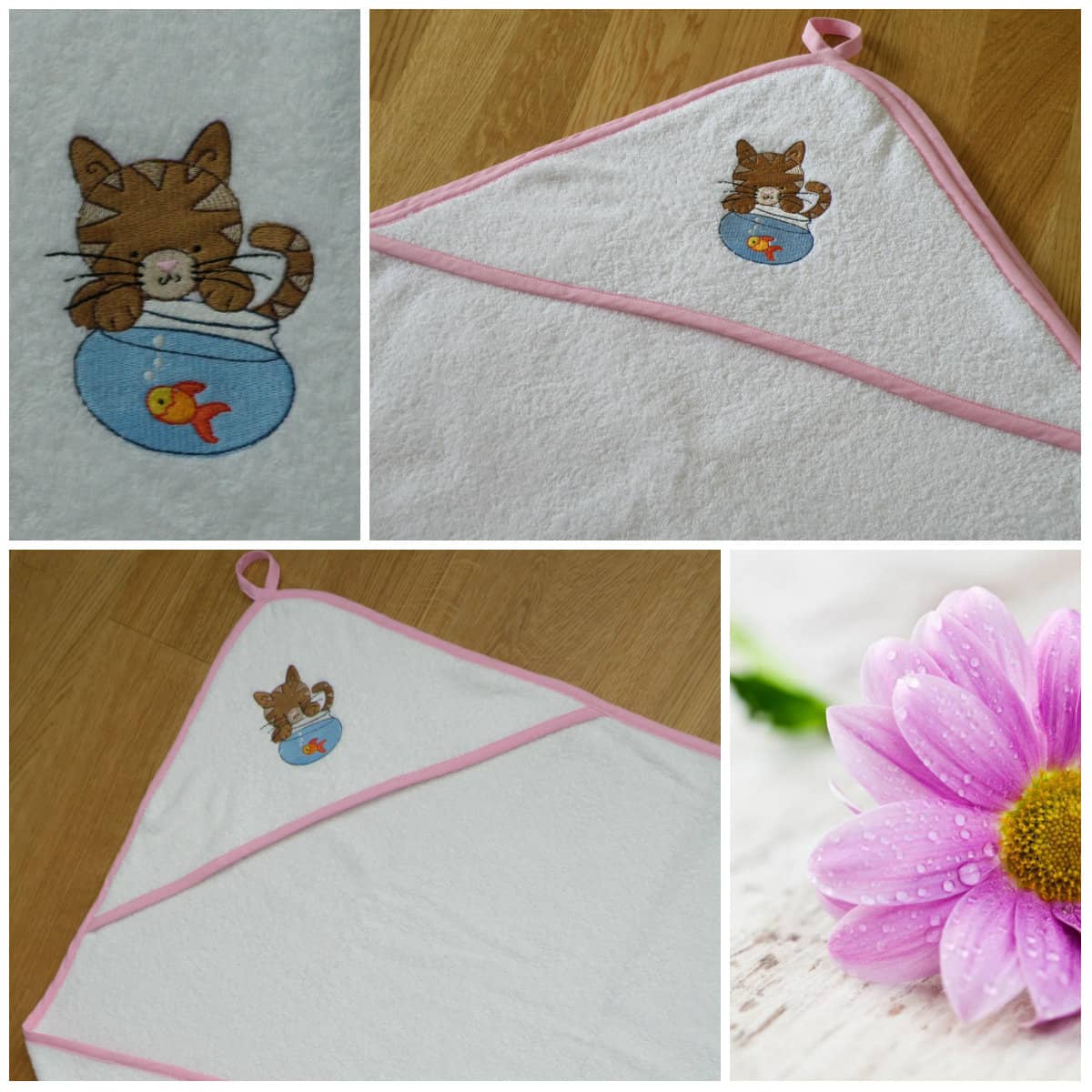 Kapuutsiga rätik disainiga 2 kapuutsiga ratik