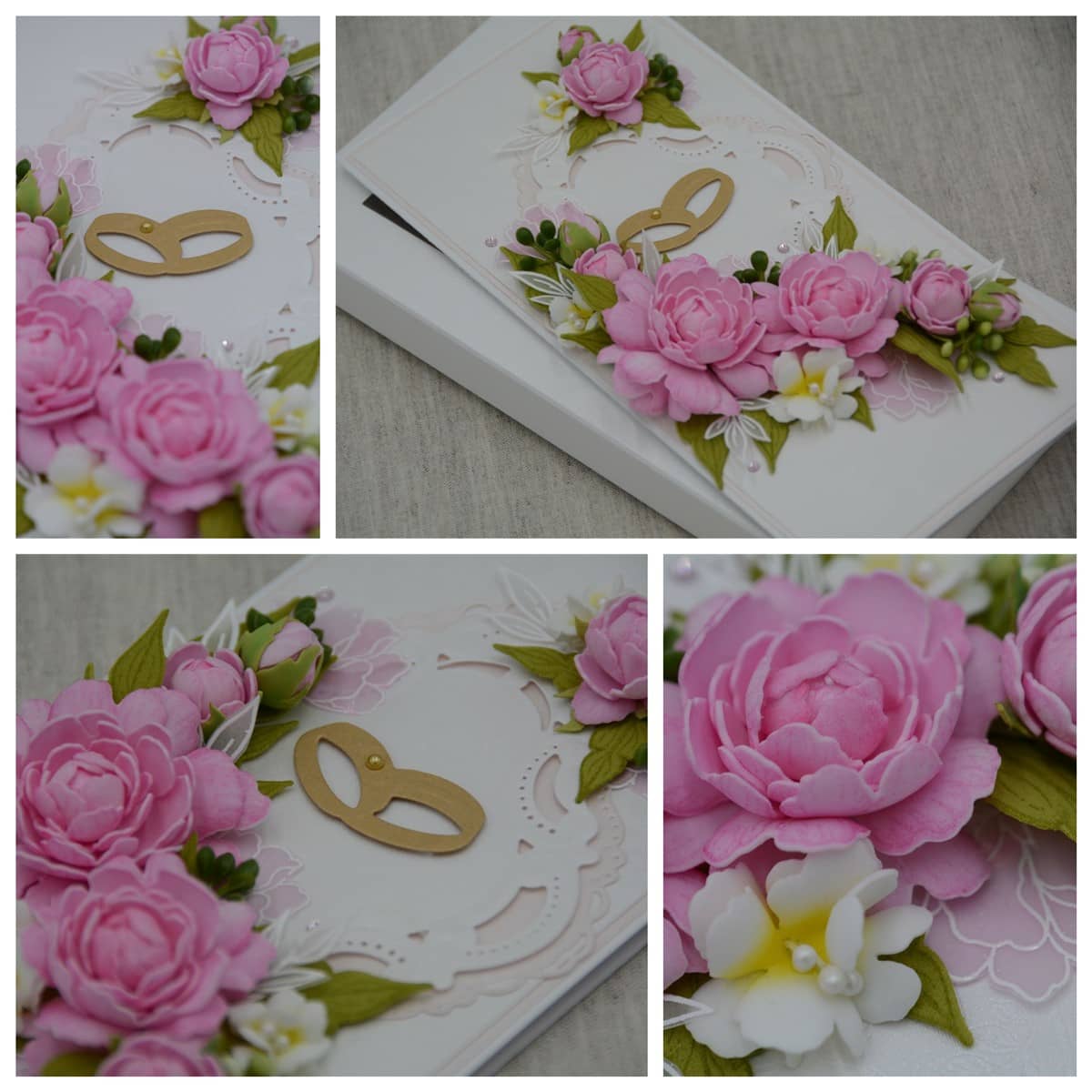 Pulmakaart "Roosad pojengid" 2 Roosad pojengid