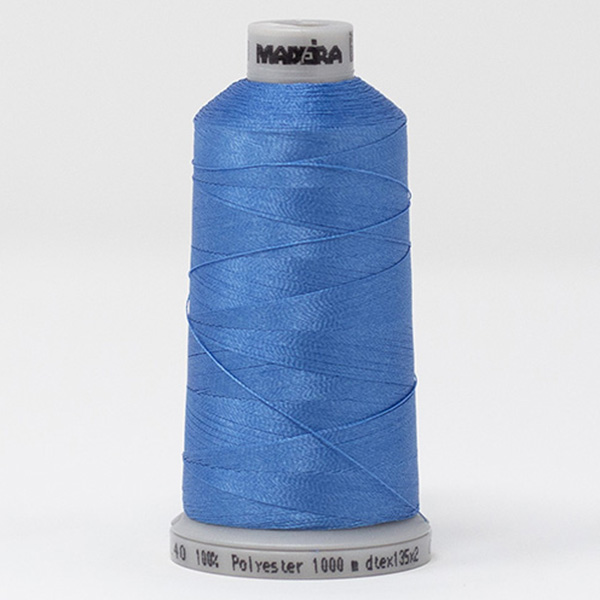 Madeira Polyneon 40 - 1828 sinine (Work Shirt Blue), 1000m 1 madeira polyneon 1828