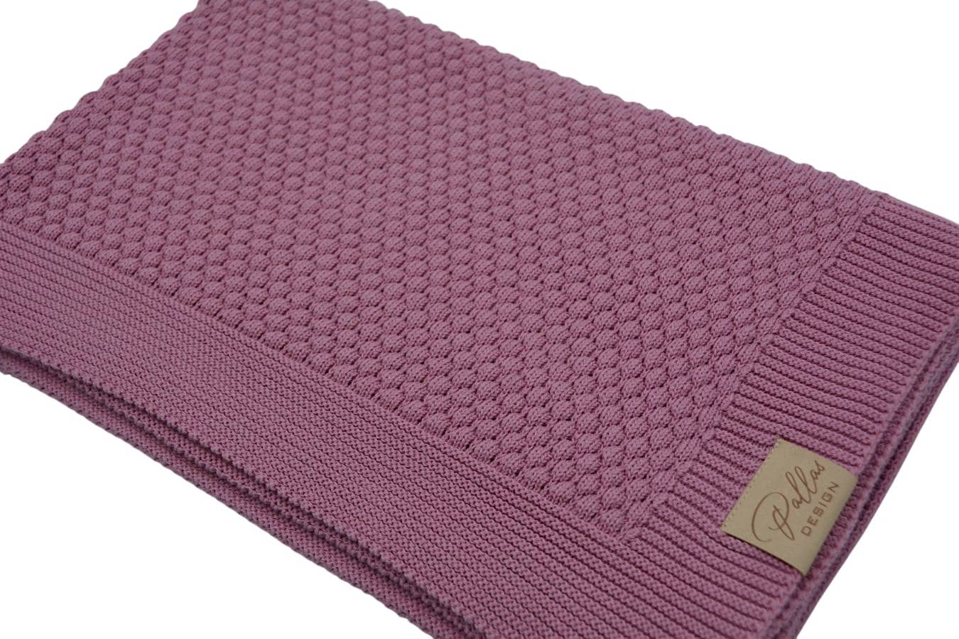 UUS! Puuvillane kootud beebitekk 80x100cm (Pallas Design) 18 Pildil on Pallas Design vanaroosa puuvillane kootud beebitekk