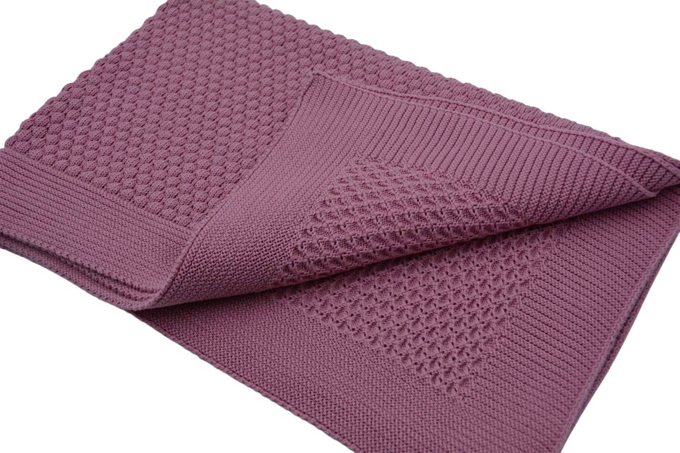 UUS! Puuvillane kootud beebitekk 80x100cm (Pallas Design) 19 Pildil on Pallas Design vanaroosa puuvillane kootud beebitekk